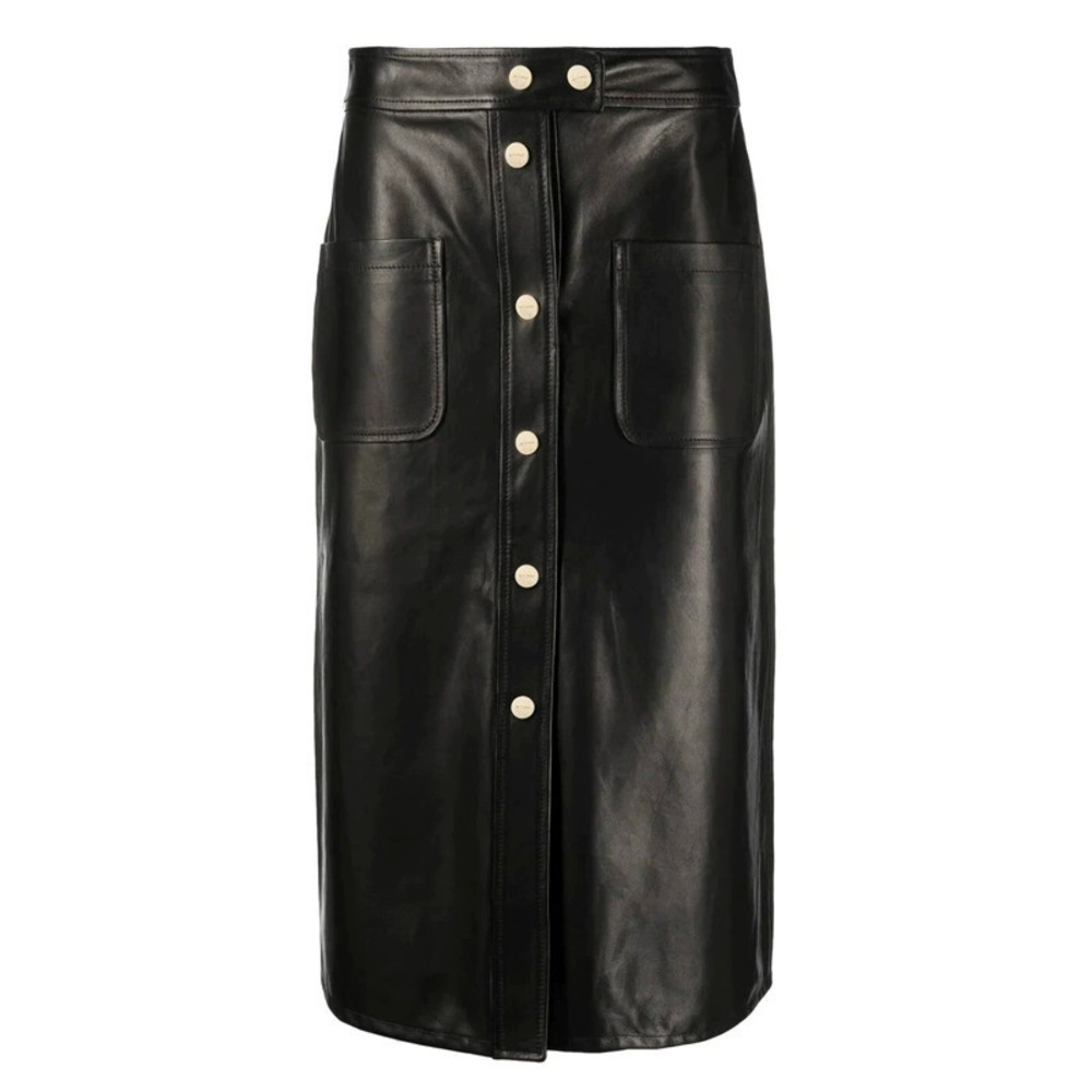 H&M Leather Skirt Streetwear Spring Autumn Premium Stock Hangzhou